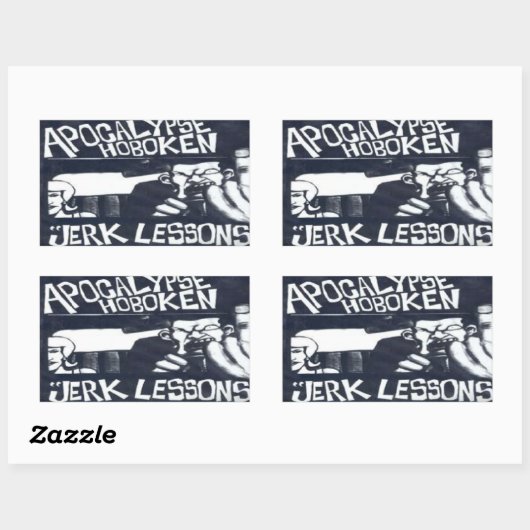 hoboken rechthoekige sticker (Vel)