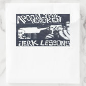 hoboken rechthoekige sticker (Tas)