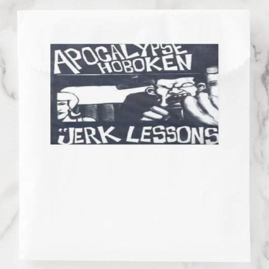 hoboken rechthoekige sticker (Tas)