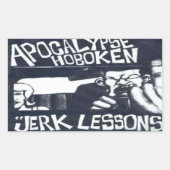 hoboken rechthoekige sticker (Voorkant)