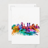 Hoboken Skyline Feestdagenkaart (Voorkant / Achterkant)