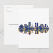 Hoboken Skyline Feestdagenkaart (Voorkant / Achterkant)