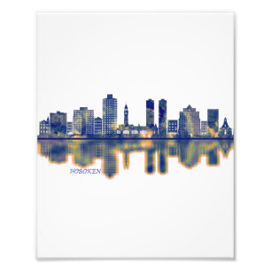 Hoboken Skyline Foto Afdruk
