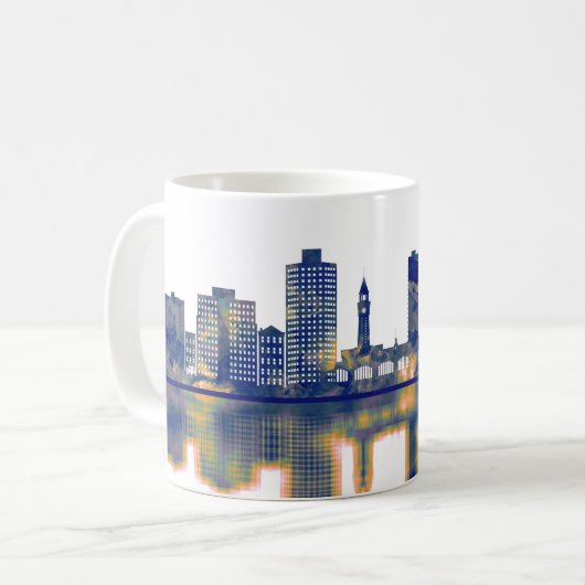 Hoboken Skyline Koffiemok (Voorkant links)