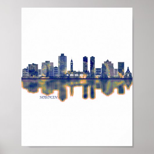 Hoboken Skyline Poster (Voorkant)