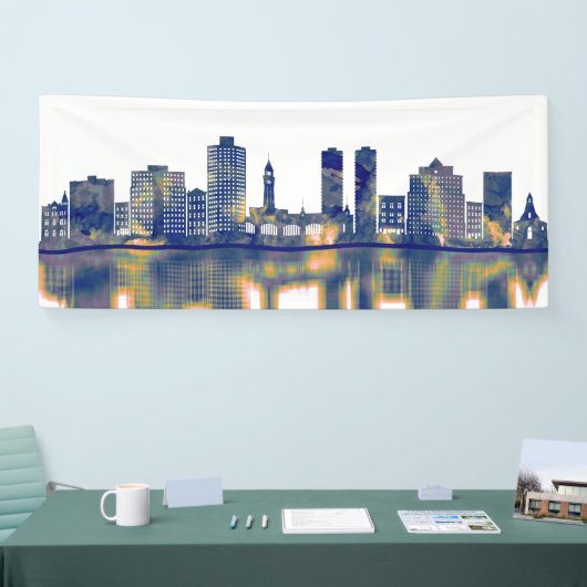 Hoboken Skyline Spandoek (Beurs)