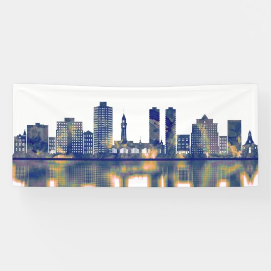 Hoboken Skyline Spandoek (Horizontaal)