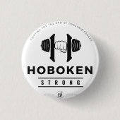 Hoboken Strong Pin Ronde Button 3,2 Cm (Voorkant)