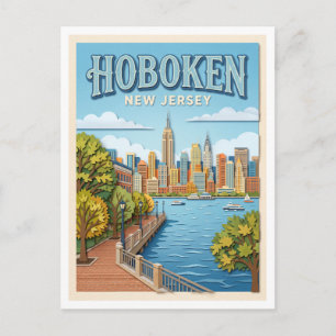 Hoboken Waterfront New Jersey Briefkaart