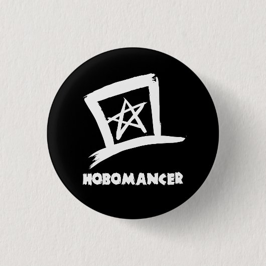 Hobomancer Hobo Sign Button (Voorkant)