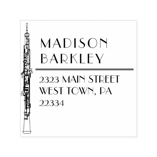 Hobomuziekleraar Zelfinktende Stempel (Design)