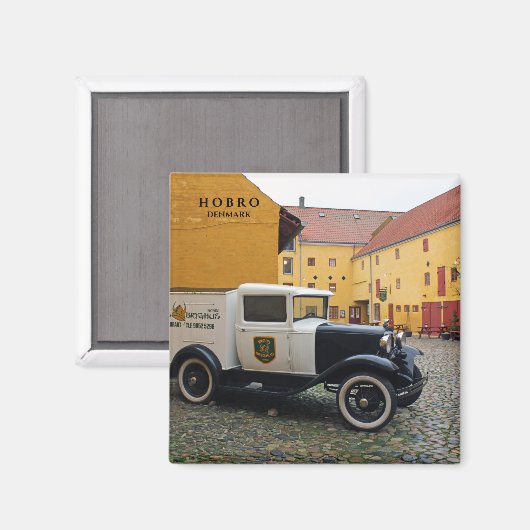 Hobro, Denemarken Magnet. Magneet (Voorkant / Achterkant)