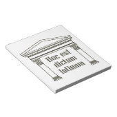 Hoc est dictum latinum - grappig Latijns gezegde Notitieblok (Schuin)