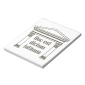 Hoc est dictum latinum - grappig Latijns gezegde Notitieblok (Linkerzijde)