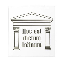Hoc est dictum latinum - grappig Latijns gezegde Notitieblok