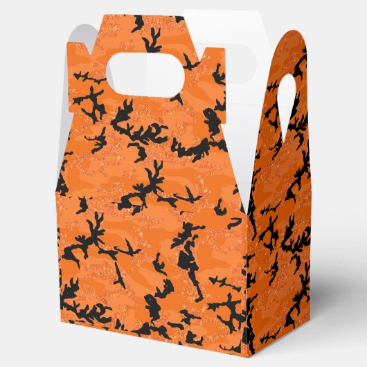 HOC Oranje Glitter Halloween Edition Camo Bedankdoosjes (Geopend)