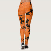 HOC Oranje Glitter Halloween Edition Camo Leggings (Achterkant)