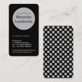 Hochformat Typo Karten Visitekaartje (Voorkant / Achterkant)