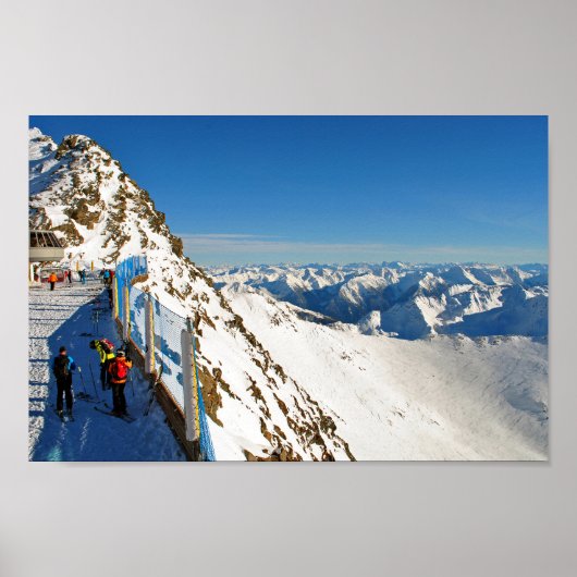 Hochgurgl Obergurgl Tirol Austrian Alps Oostenrijk Poster (Voorkant)