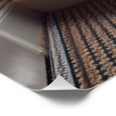 Hochland Kuh / Highland Cow / liest News Perfect Poster (Hoek)