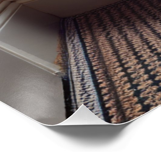 Hochland Kuh / Highland Cow / liest News Perfect Poster (Hoek)