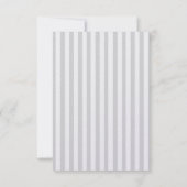 Hochzeit Braut Schleier Streifen personalisieren Save The Date (Achterkant)