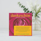 Hochzeit Dankeskarte auf deutsch Bedankkaart (Staand voorkant)