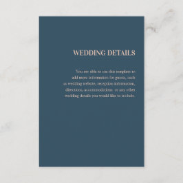 Hochzeit Detail Informatiekaartje
