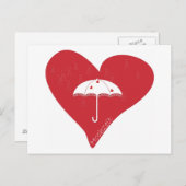 Hochzeit Herz Briefkaart (Voorkant / Achterkant)