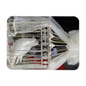 Hochzeits Tauben warten auf das Brautpaar Magneet (Horizontaal)