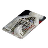 Hochzeits Tauben warten auf das Brautpaar Magneet (Linkerzijde)