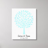 Hochzeitsbaum, Wedding tree, Hochzeitsgästebuch Canvas Afdruk (Voorkant)