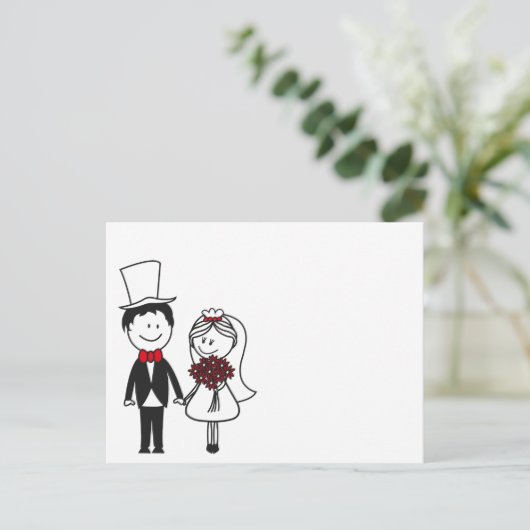 Hochzeitskarte Briefkaart (Staand voorkant)