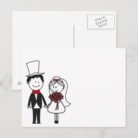 Hochzeitskarte Briefkaart (Voorkant / Achterkant)