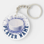 Hockeky Puck, Ice Hockey Sleutelhanger (Achterkant)