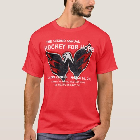 Hockey 2010 voor hoop t-shirt (Voorkant)