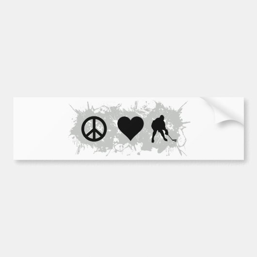 Hockey 2 bumpersticker (Voorkant)