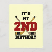 Hockey 2e verjaardag T shirten en geschenken Briefkaart (Voorkant)