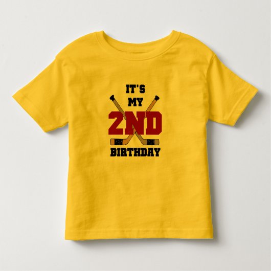 Hockey 2e verjaardag T shirten en geschenken Kinder Shirts (Voorkant)