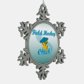 Hockey #3 tin sneeuwvlok ornament (Links)