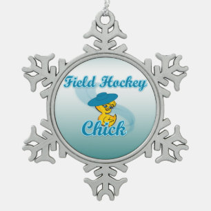 Hockey #3 tin sneeuwvlok ornament