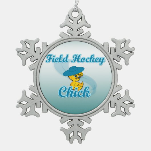Hockey #3 tin sneeuwvlok ornament (Voorkant)