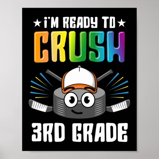 Hockey 3de graad terug naar school jongens Kinder  Poster (Voorkant)