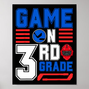Hockey 3de klas spel dag ck naar school voor jonge poster