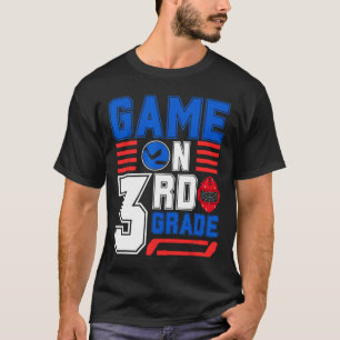 Hockey 3e klas spel dag ck naar school voor jongen t-shirt