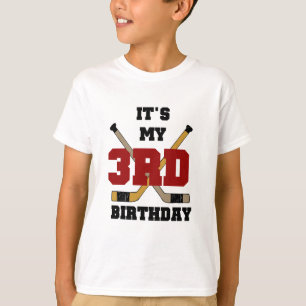 Hockey 3e verjaardag Tshirts en geschenken
