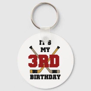 Hockey 3e verjaardag Tshirts en geschenken Sleutelhanger