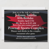 Hockey 60th. verjaardagsuitnodiging. kaart (Voorkant)