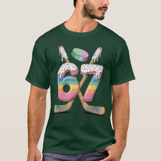 Hockey 67 Boys Ice Cream Drip Youth Six Seven Hock T-shirt