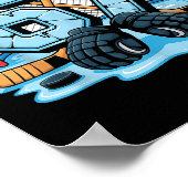 Hockey 67 Drip Ice Rink Gloves Meme Six Seven Srts Poster (Hoek)